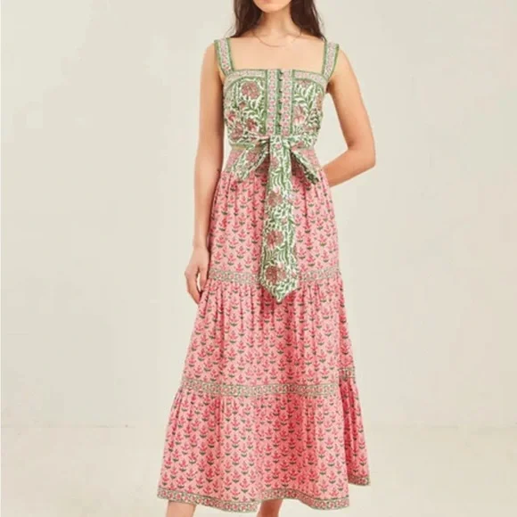 PINK CITY PRINTS Rose Hyacinth Lucia Skirt - Picture 6 of 12